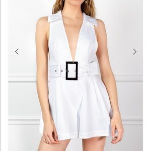 J.ING white Marilyn romper